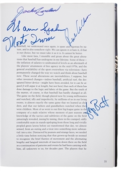 "Baseball" Hardcover Multi-Signed Book With 9 Signatures Including Spahn, Koufax (2X) & Schmidt (PSA/DNA)